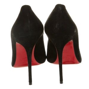 Christian Louboutin suede round-toe pumps